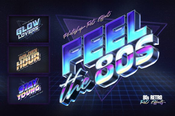 80s Retro Nostalgia Text Effects: Feel the 80s!