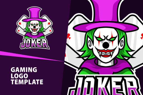 Create a Bold Joker Mascot Gaming Logo Design