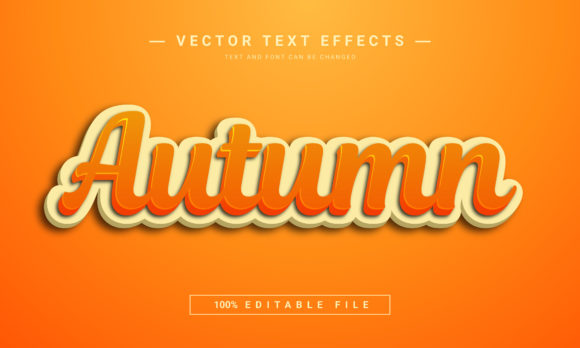 Create Stunning Seasonal Designs with Autumn Editable Text Effect