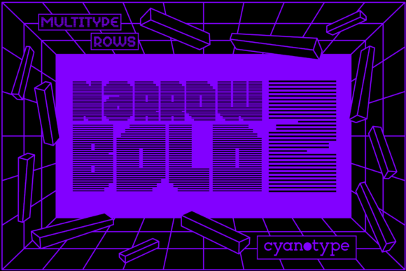 Discover the Unique Appeal of MultiType Rows Narrow Bold 2