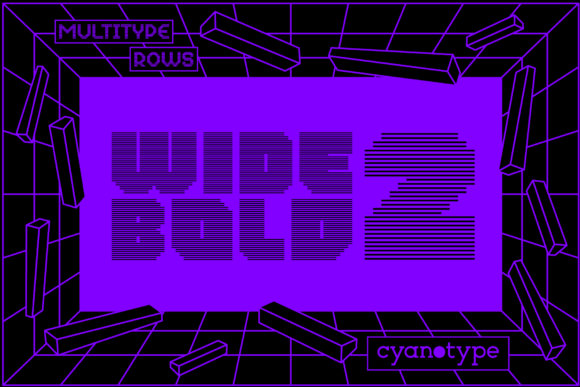 Discover the Unique Appeal of MultiType Rows Wide Bold 2