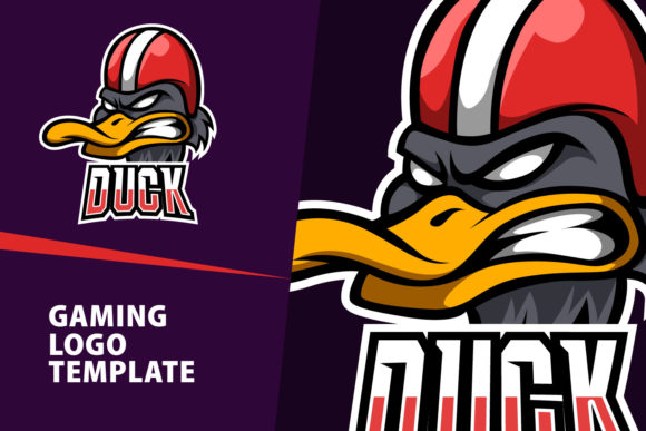 Duck Mascot Gaming Logo: Design & Free Font