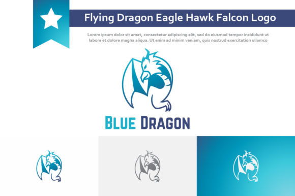 Flying Dragon Eagle Hawk Falcon: Logo Design Assets