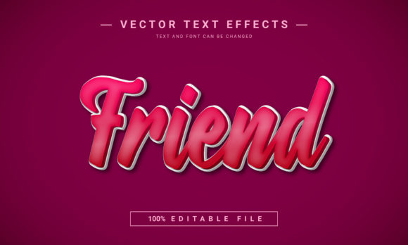 Friend Editable Text Effect: Create Stunning 3D Typography