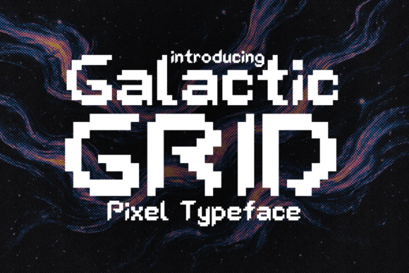 Galactic Grid: A Modern 8-Bit Font for Futuristic Design