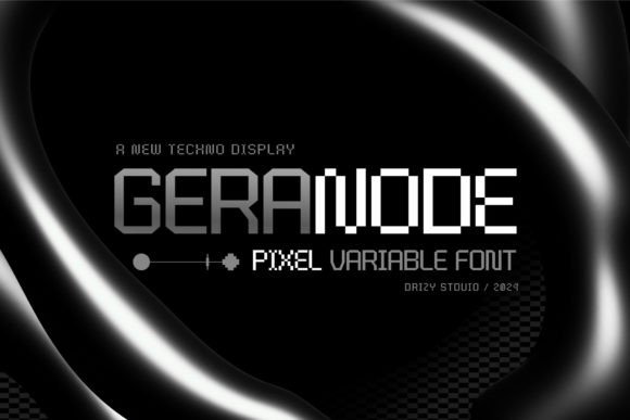 Geranode: A Modern Techno Display Typeface