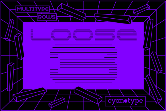 MultiType Rows Loose 3: A Distinctive Pixel Font