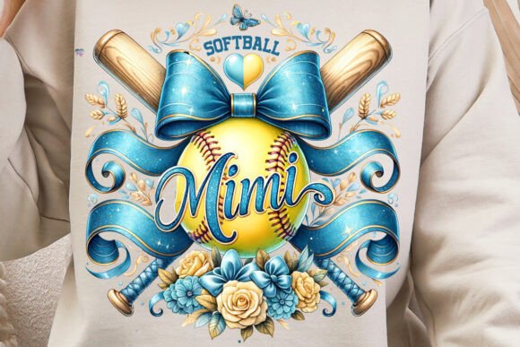 Softball Mimi Coquette PNG: The Perfect Game Day Design Asset